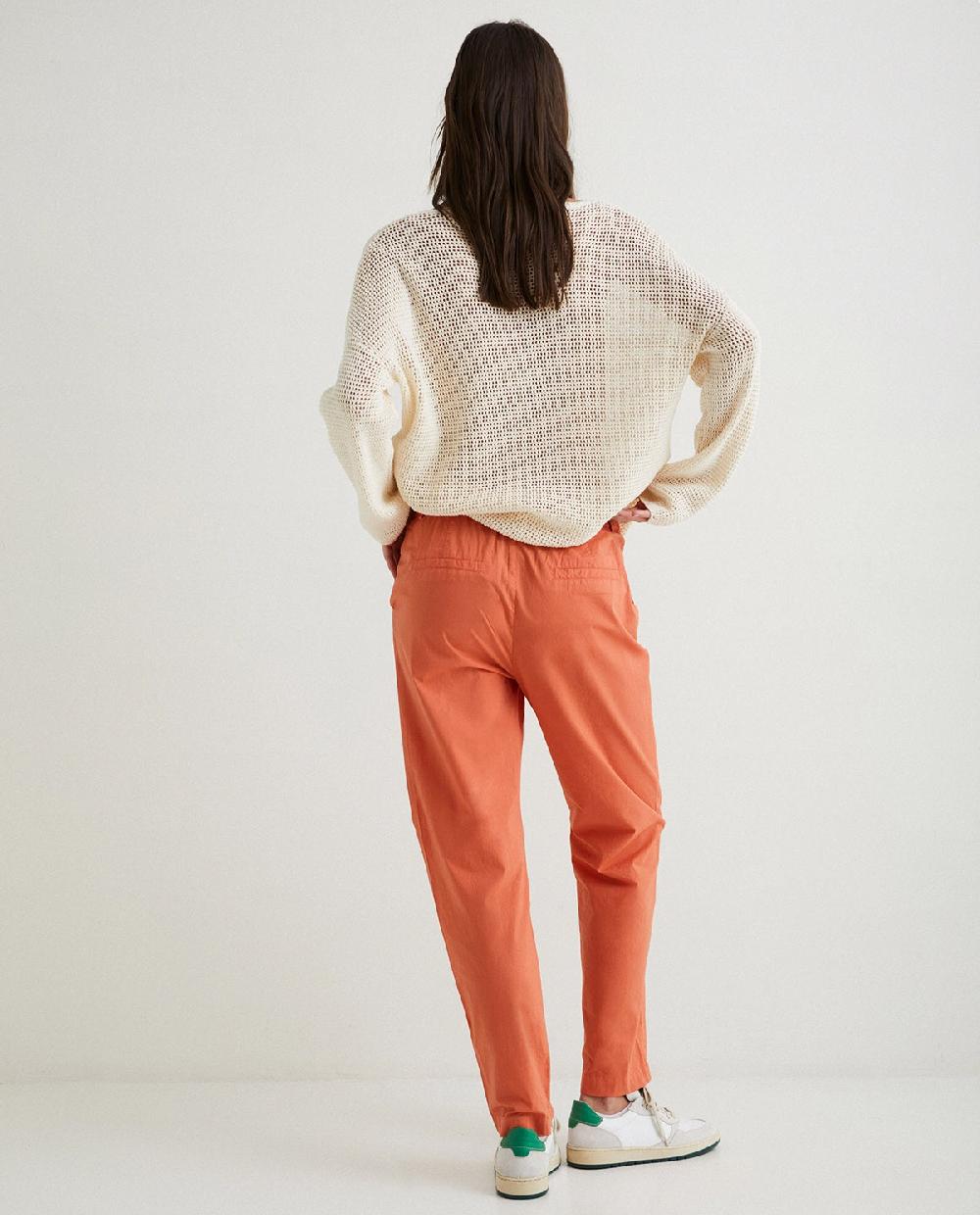 yerse Pantalones 100% algodón naranja Libre de impuestos