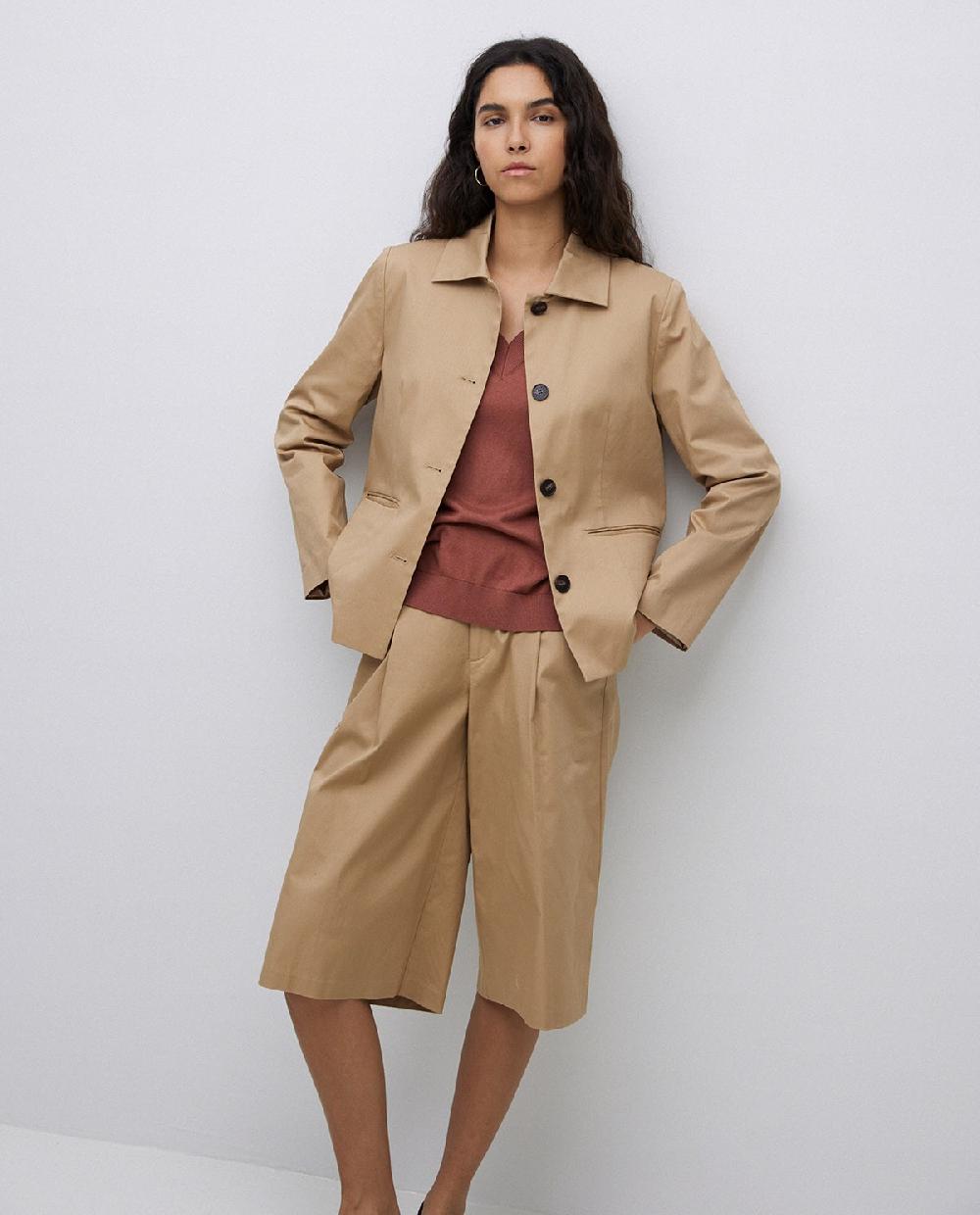 yerse Bermudas tejido gabardina camel Ofertas