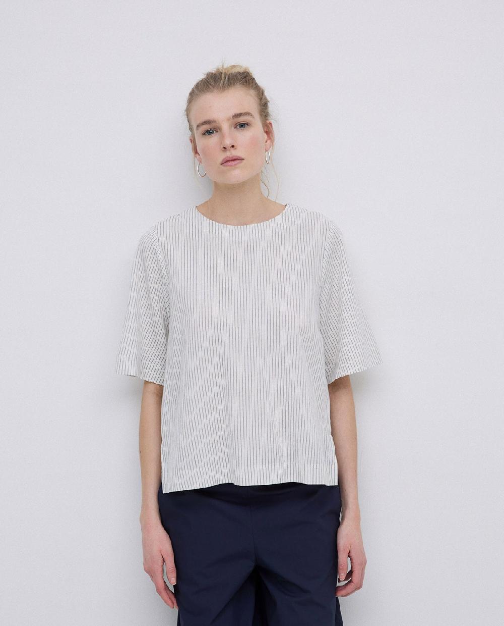 yerse Camisa abrochado espalda crudo