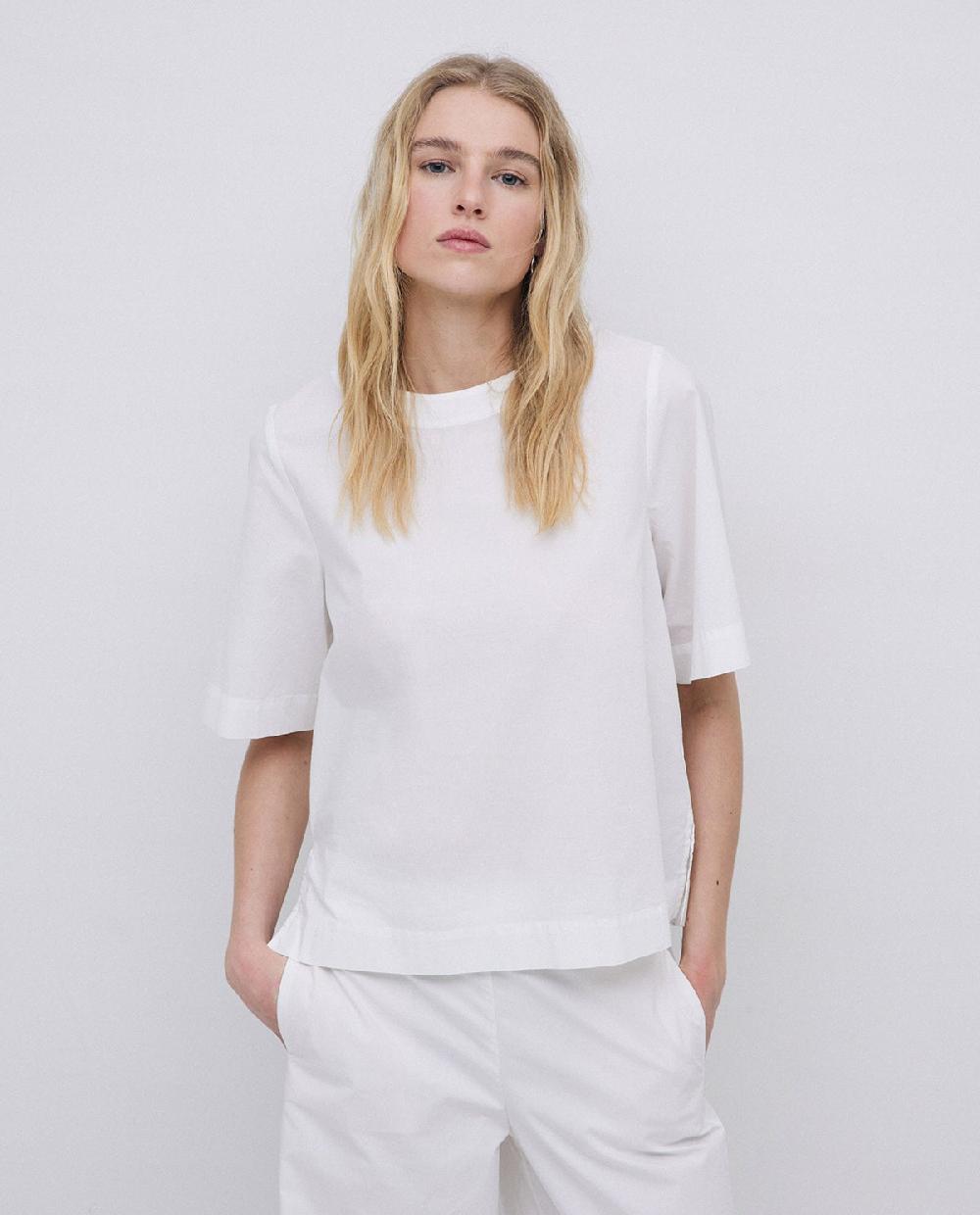 yerse Camisa de popelín blanco Gran oferta