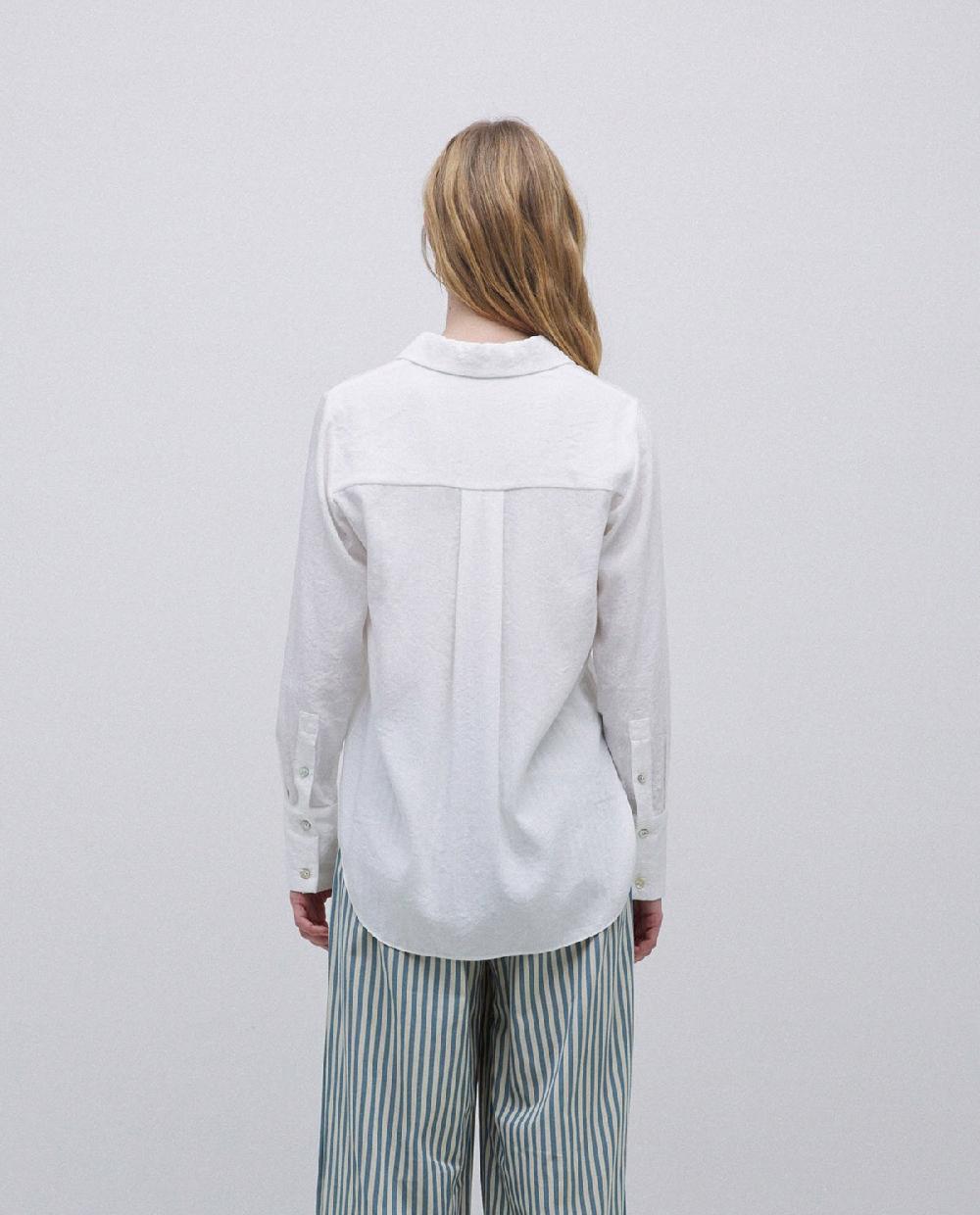 yerse Camisa fluida viscosa blanco Ventas relámpago