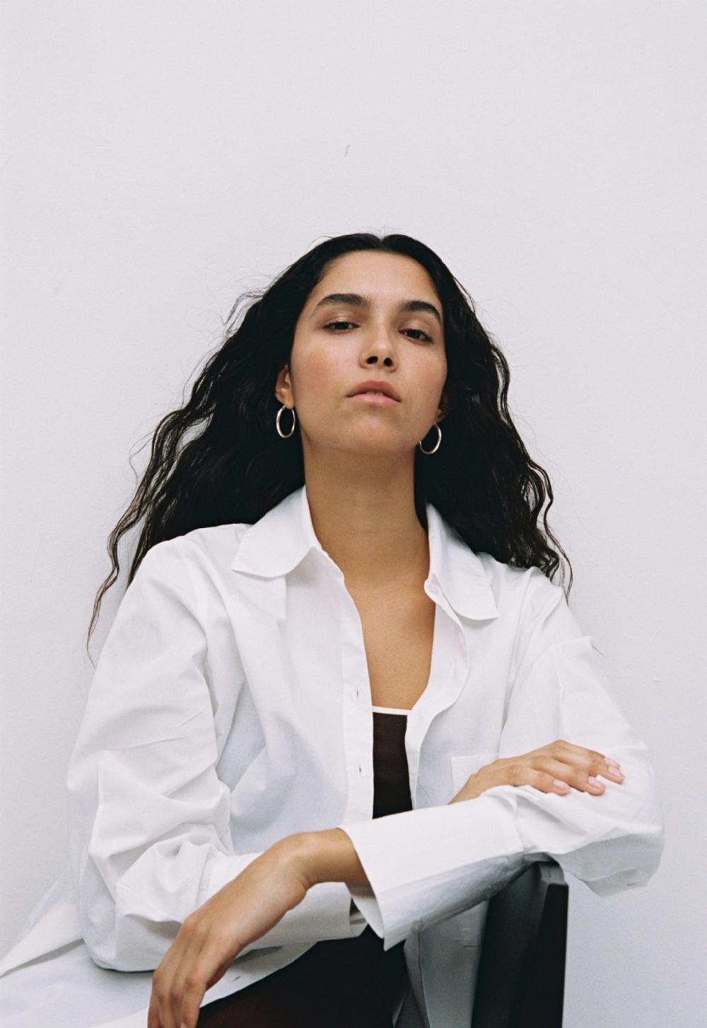 yerse Camisa popelín lisa blanco Liquidación