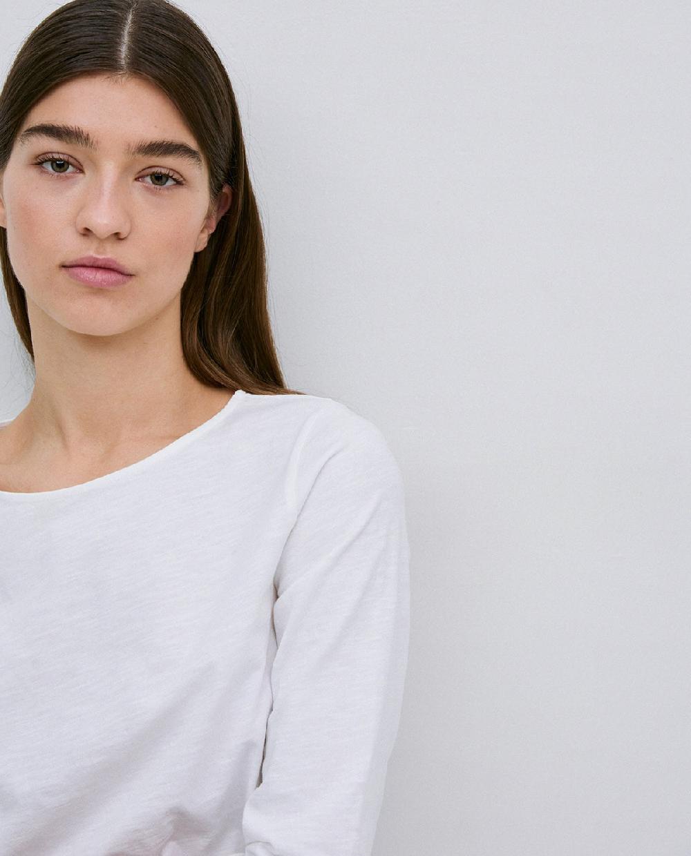 yerse Camiseta 3/4 algodón flamé blanco Últimos 2 días