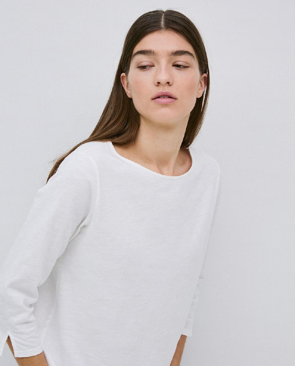 yerse Camiseta 3/4 algodón flamé crudo Precio de fábrica