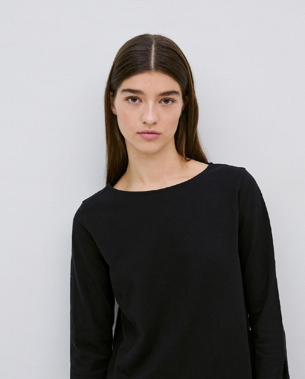 yerse Camiseta 3/4 algodón flamé negro Promoción por tiempo limitado