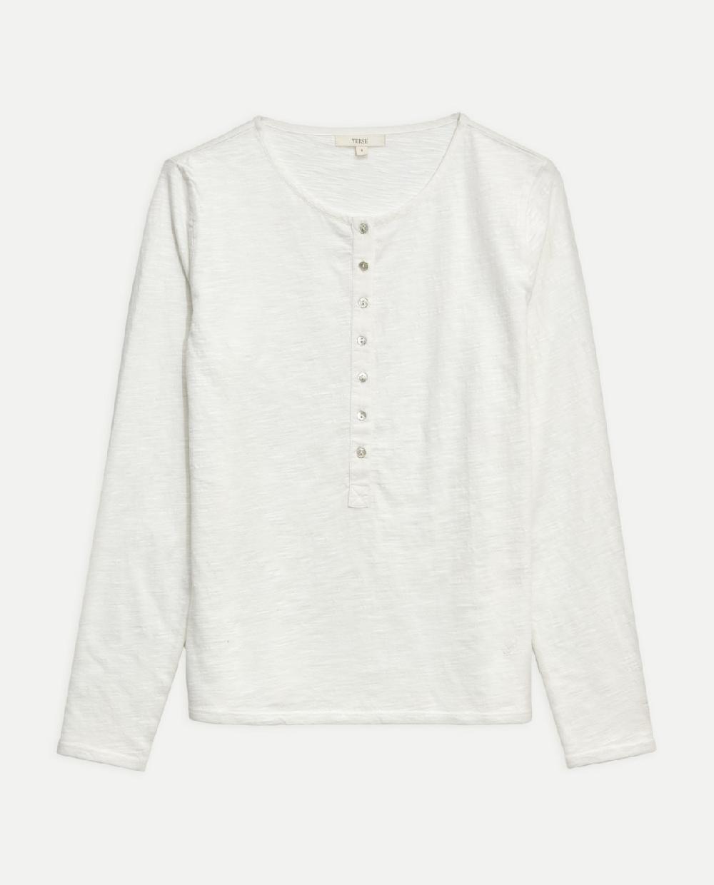 yerse Camiseta botones 100% algodón crudo Solo queda un día