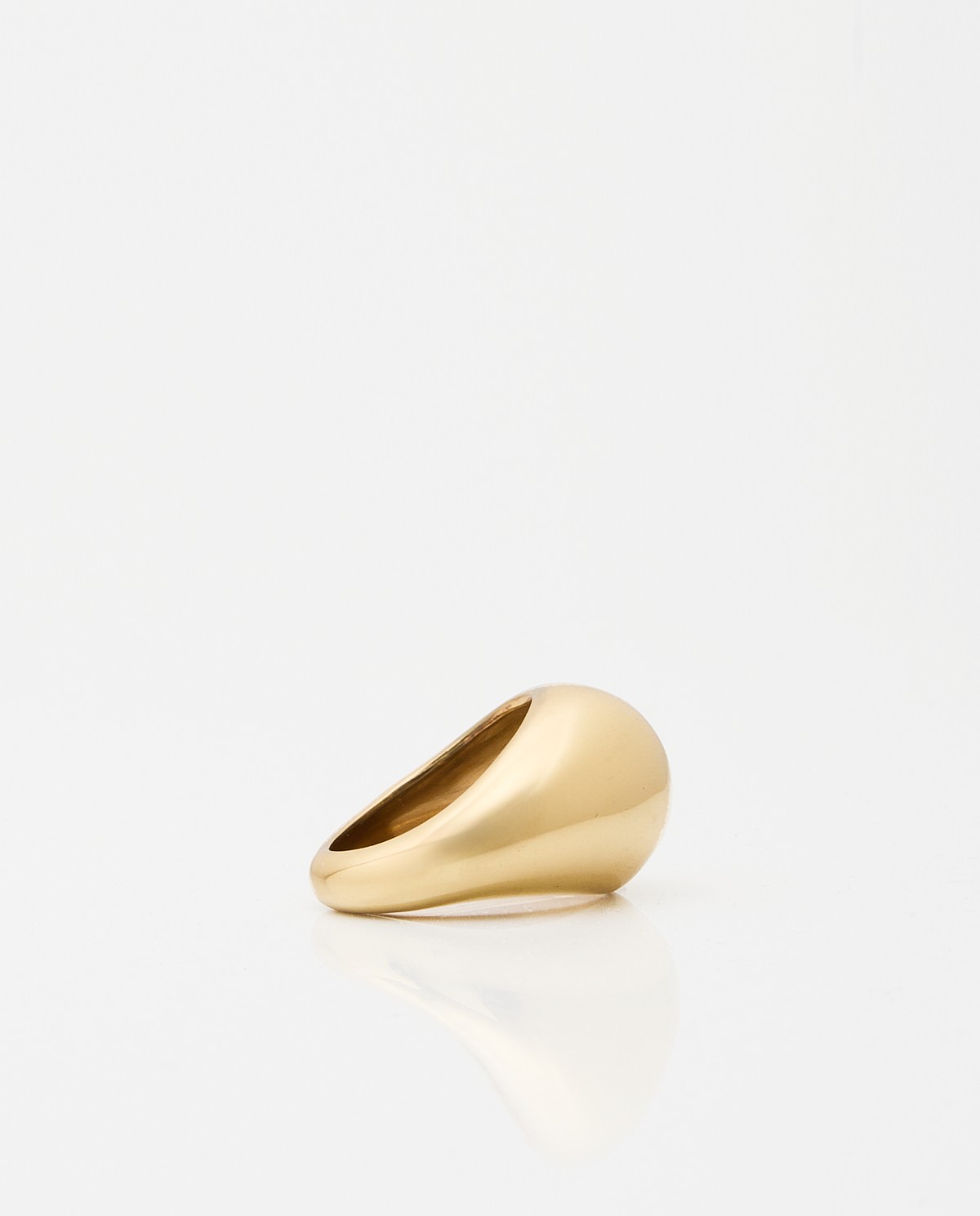 yerse Anillo ovalado dorado En oferta