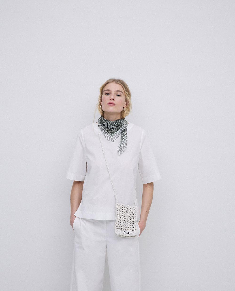 yerse Bolso handmade de crochet crudo Outlet