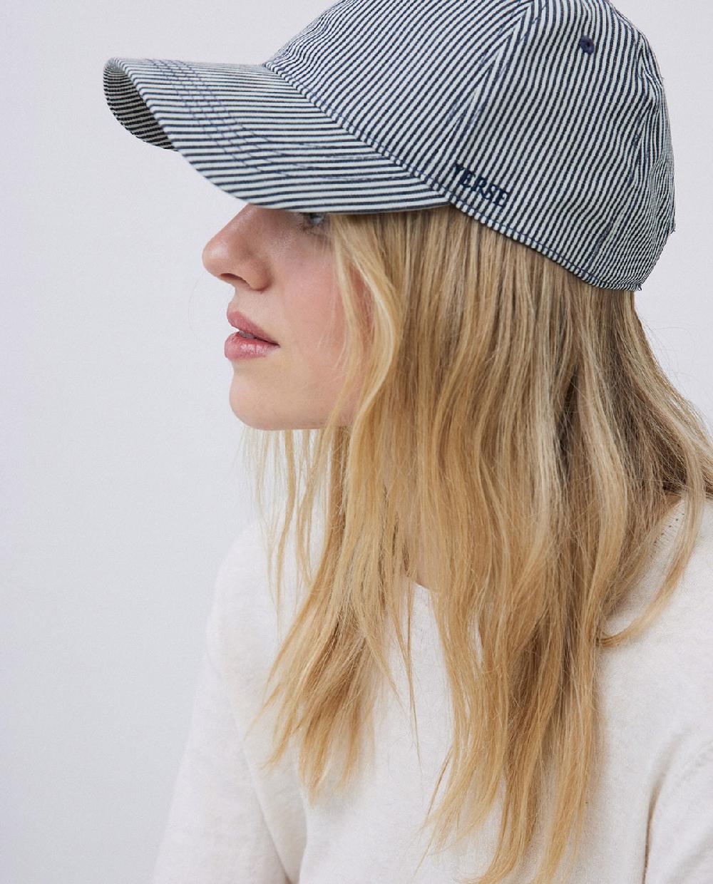 yerse Gorra ajustable rayas gris Tienda
