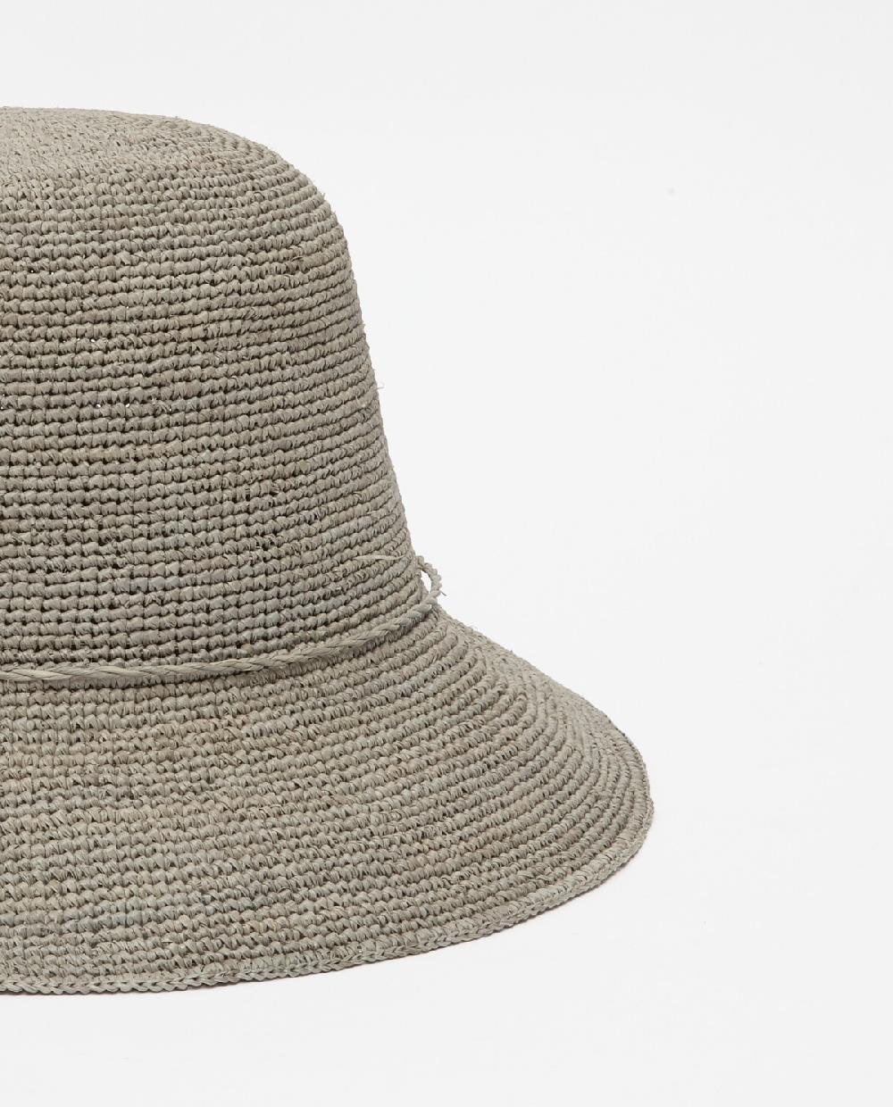 yerse Sombrero handmade rafia gris Mejor oferta