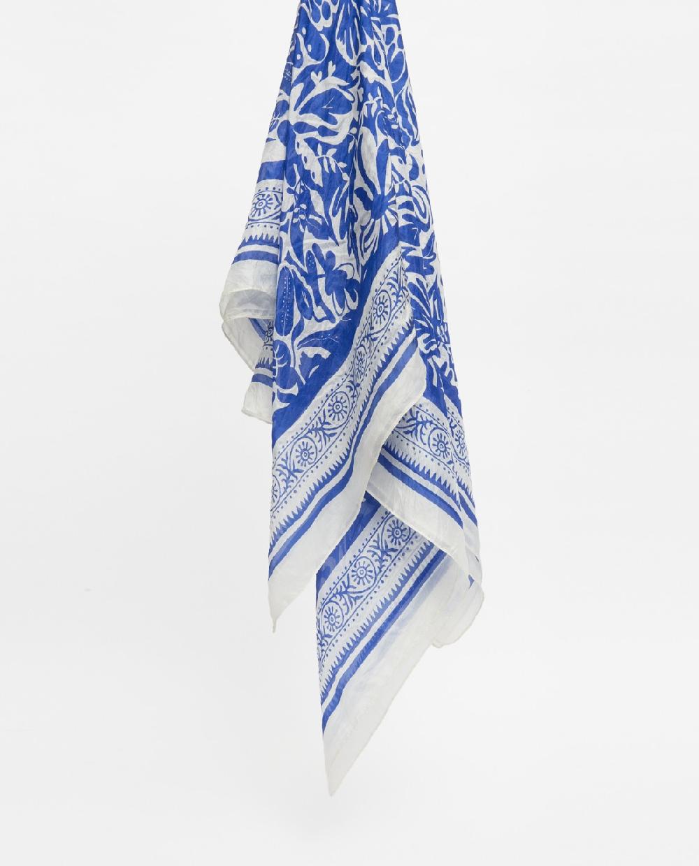 yerse Pañuelo seda azul Rebajas online