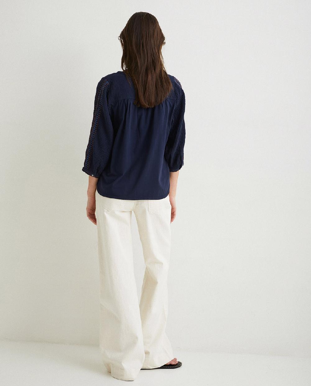 yerse Pantalón denim wide leg crudo Precio de fábrica