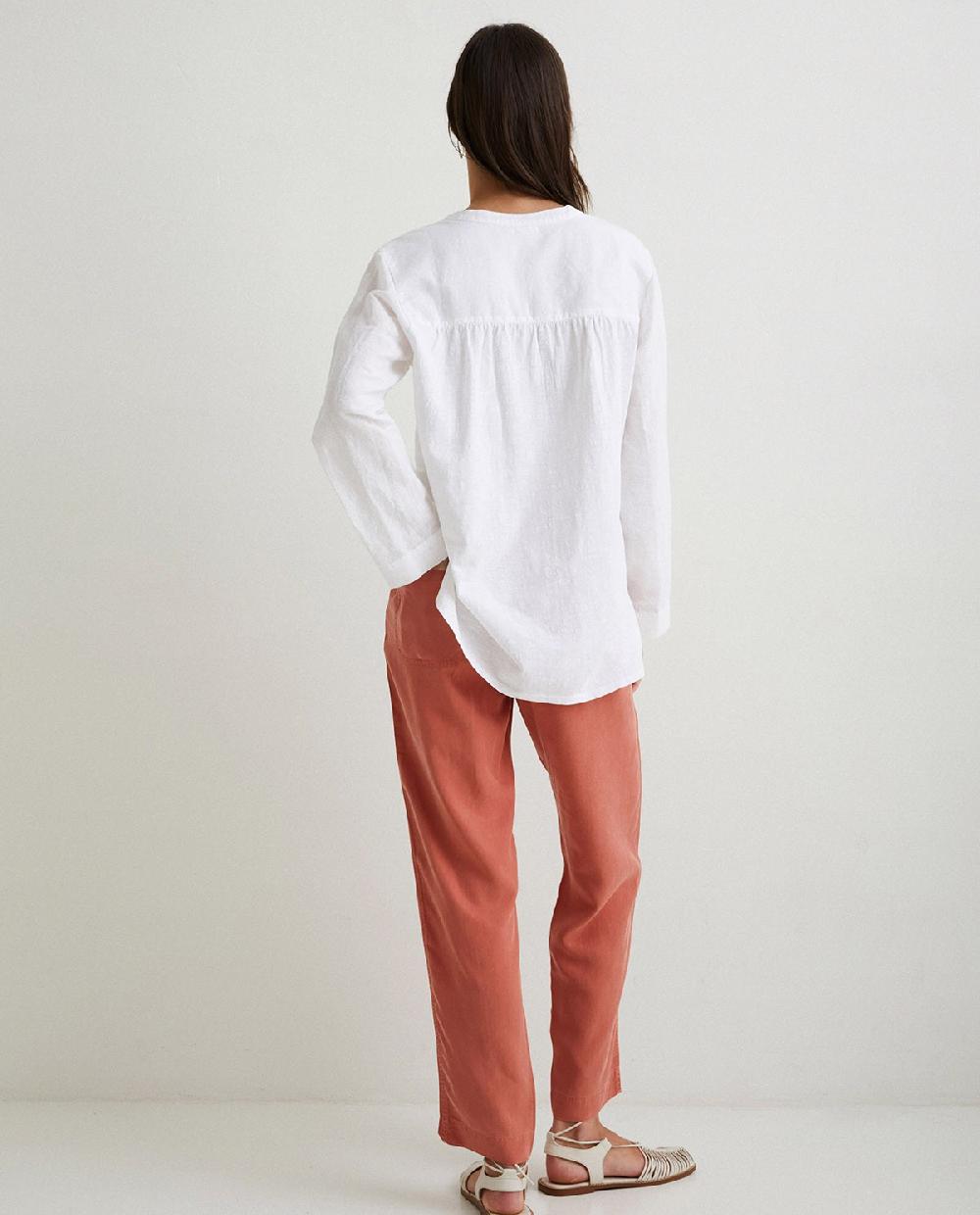yerse Pantalón fluido tencel naranja Superdescuento