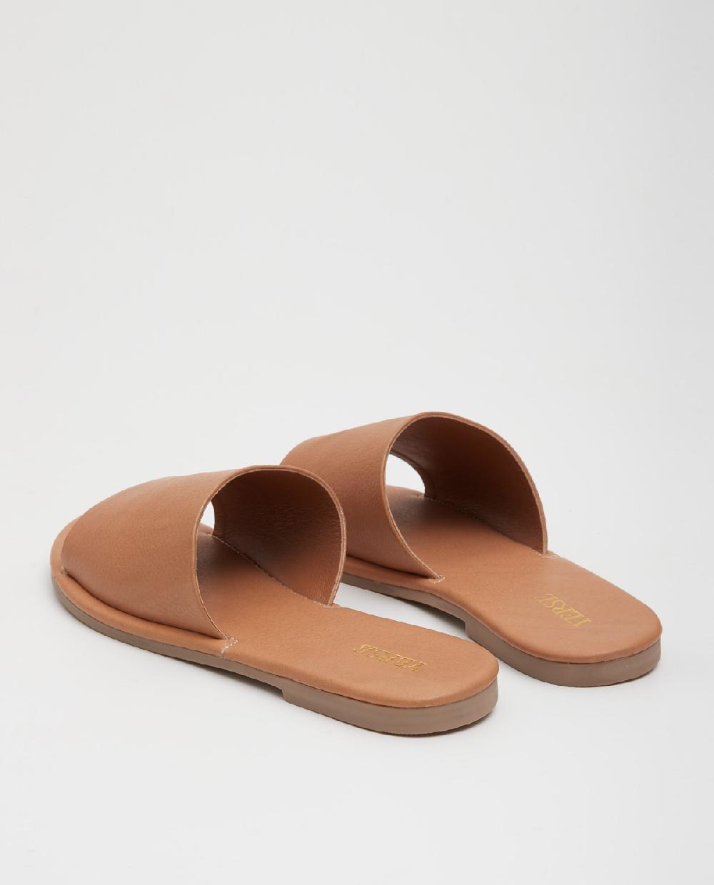 yerse Sandalia 100% piel camel Última moda