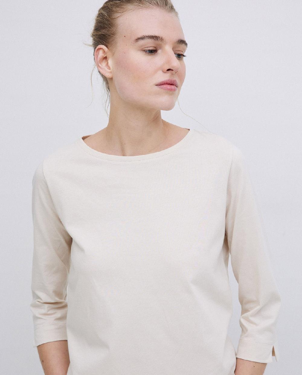 yerse Camiseta básica 3/4 beige En oferta