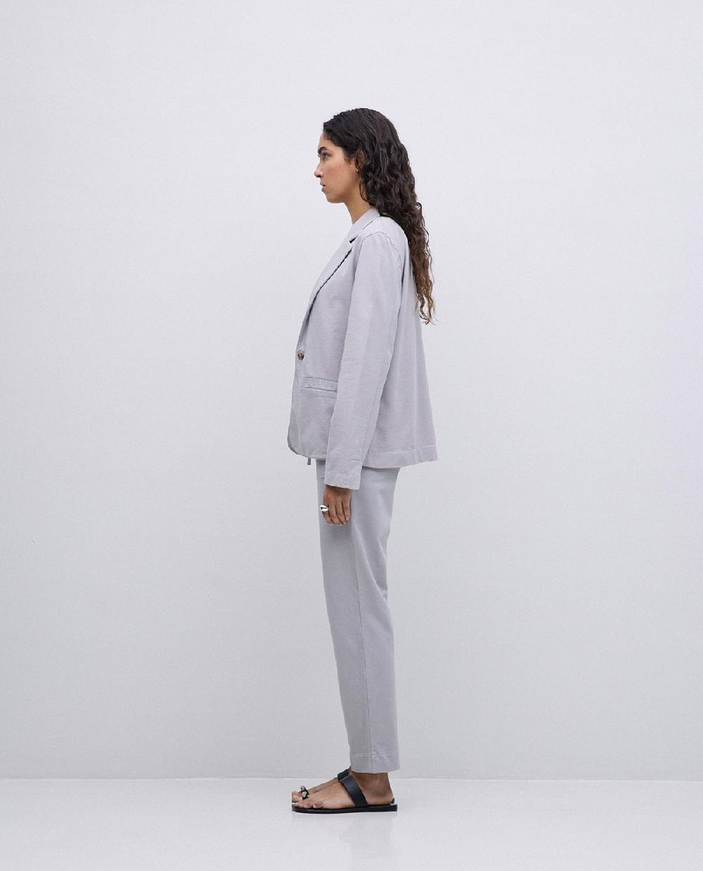 yerse Chaqueta americana cuello solapa gris Solo queda un día