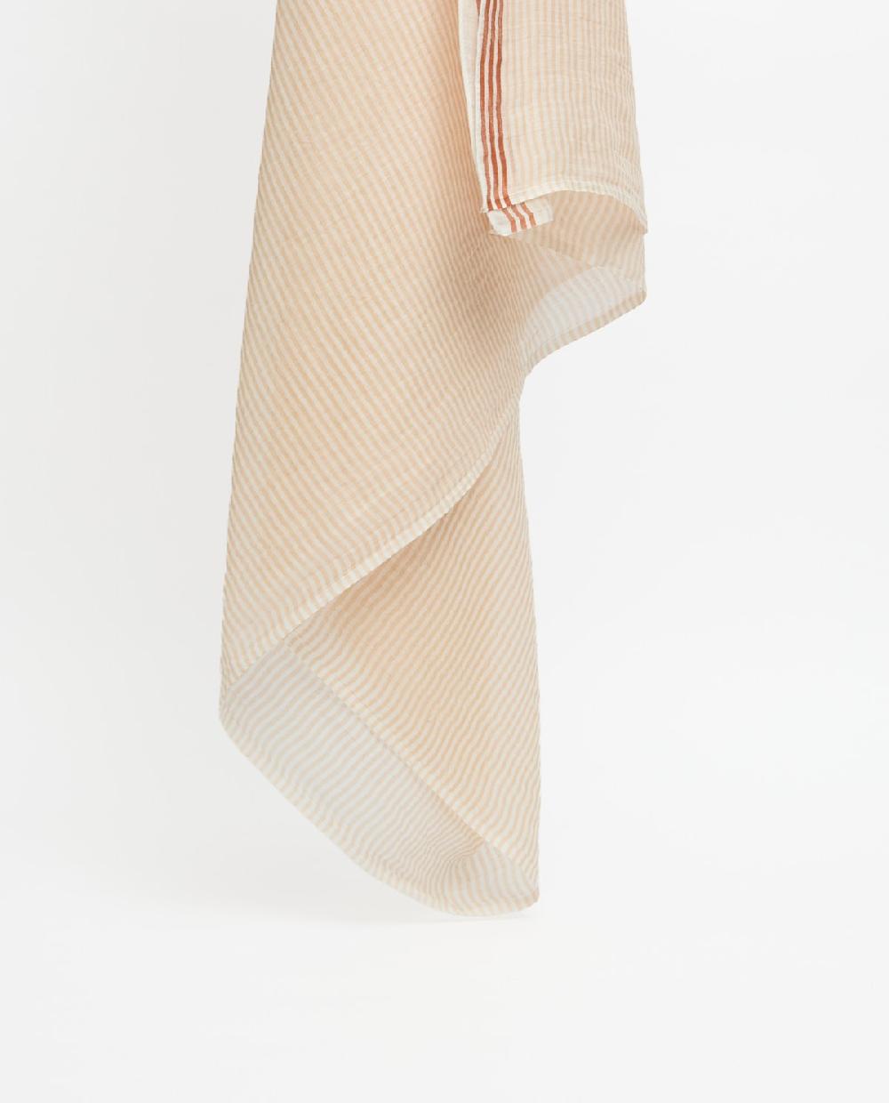 yerse Fular algodón rayas beige Descuento por venta flash
