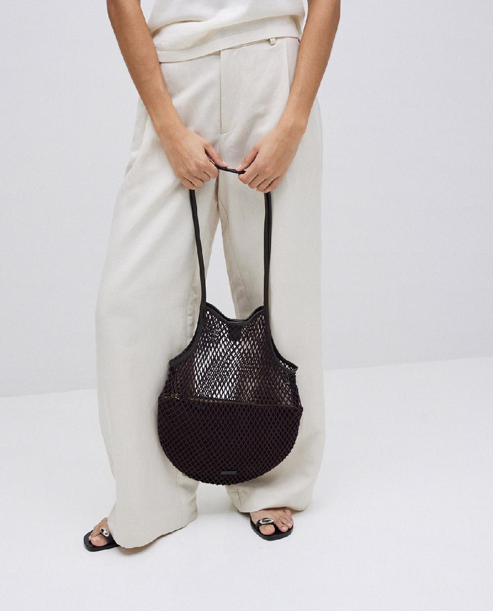 yerse Bolso shopper red chocolate