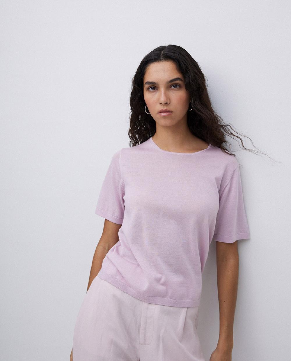 yerse Jersey 100% lana de merino rosa pálido Libre de impuestos