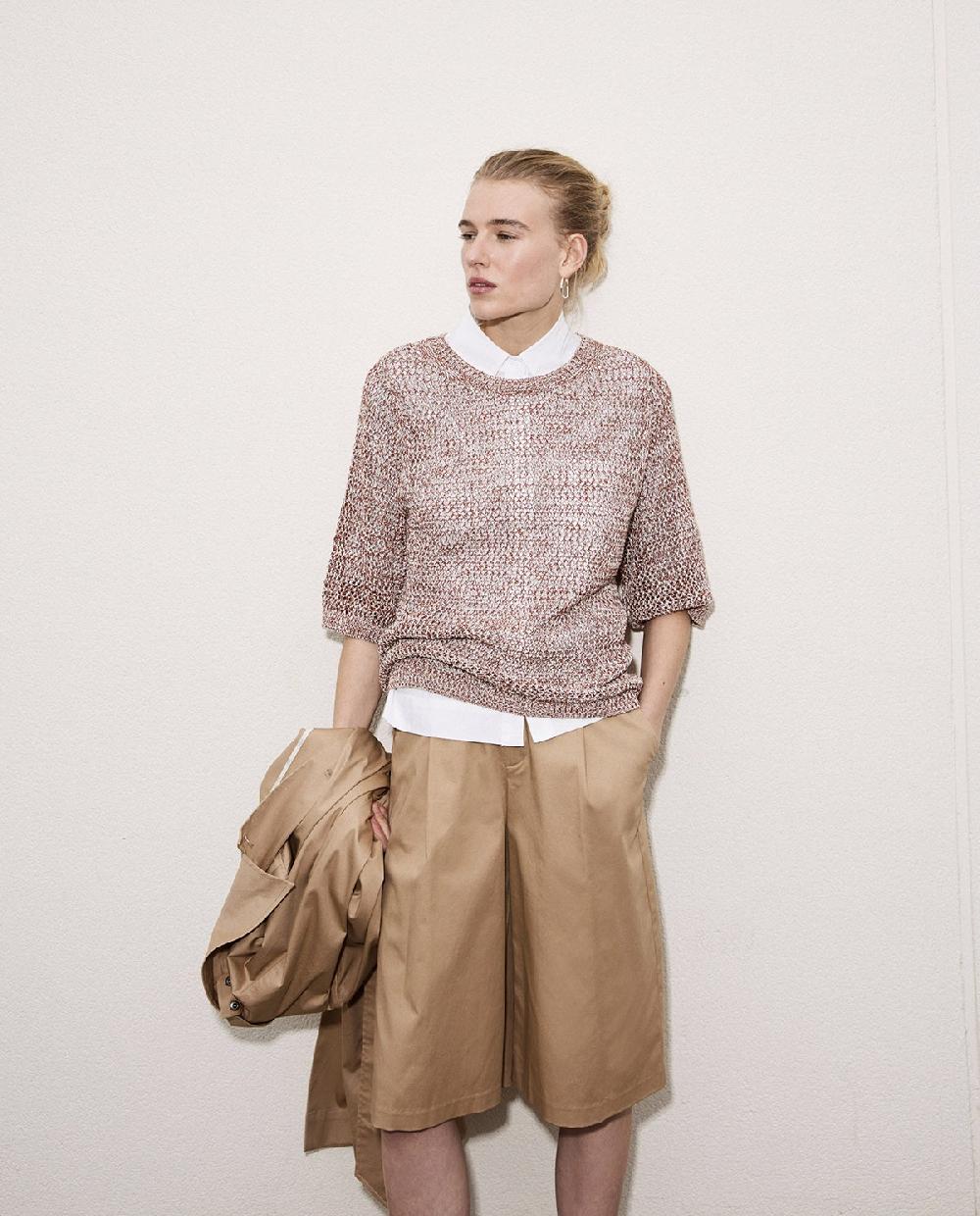yerse Jersey calado terracota Última moda
