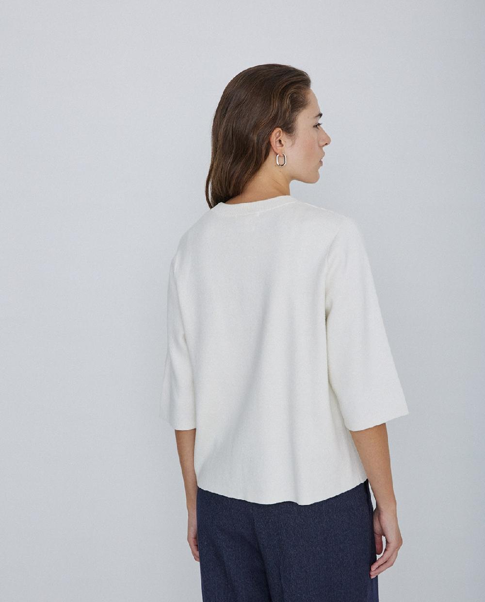 yerse Jersey con cashmere manga 3/4 crudo Ofertas de temporada