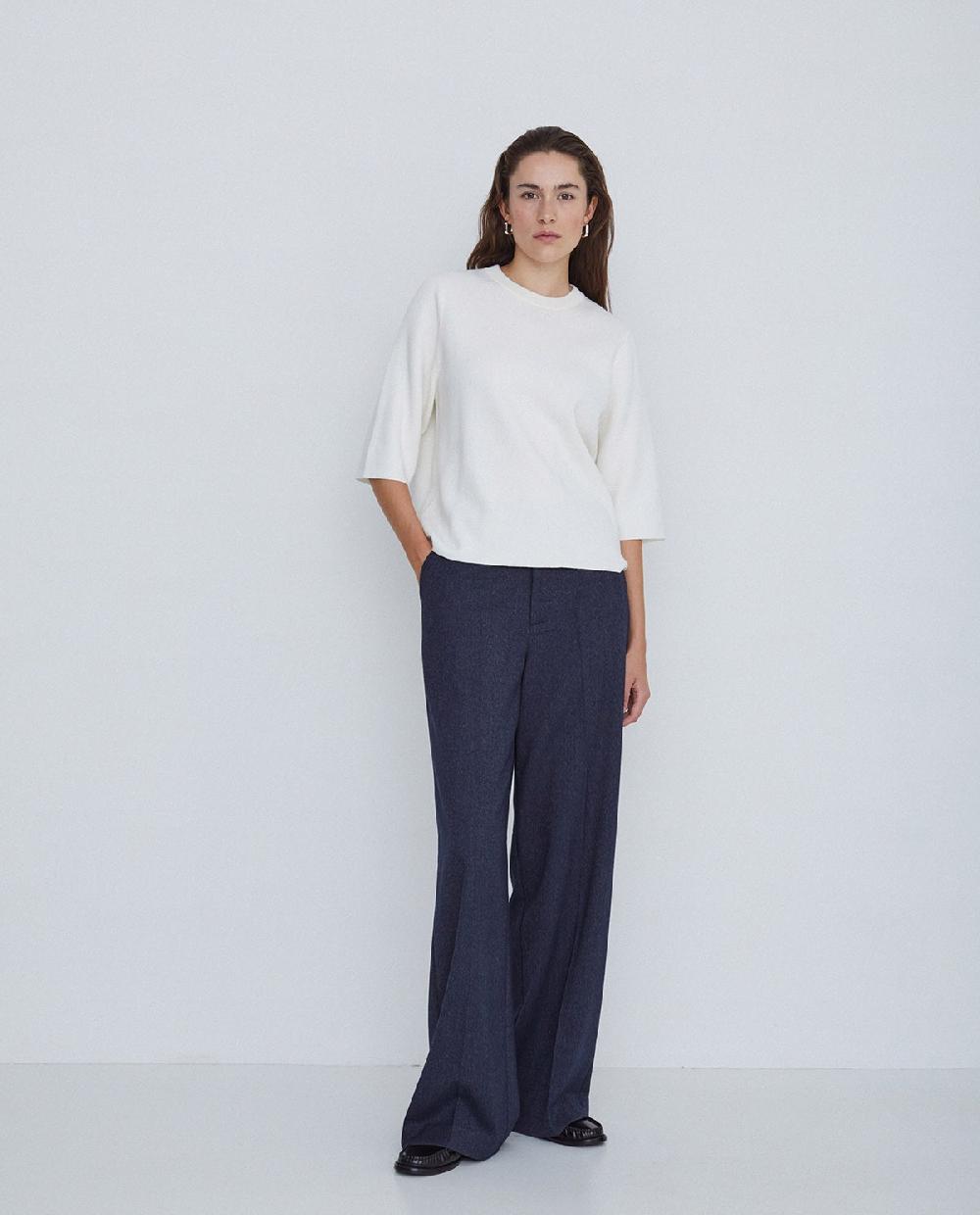 yerse Jersey con cashmere manga 3/4 crudo Ofertas de temporada