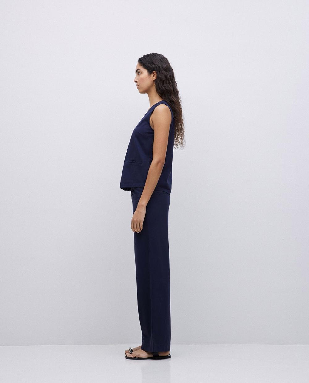 yerse Pantalones de punto algodón azul oscuro Rebajas de fábrica
