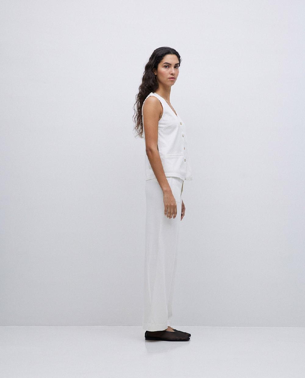 yerse Pantalones de punto algodón crudo Ventas relámpago