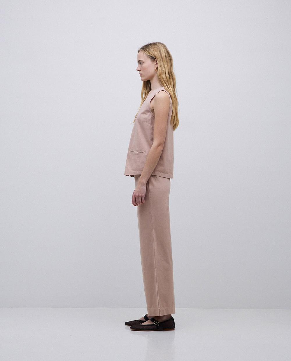 yerse Pantalones de punto algodón rosa antiguo Descuento