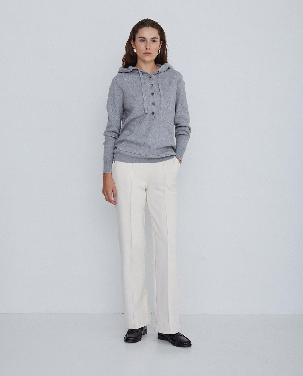 yerse Pantalones de punto crudo