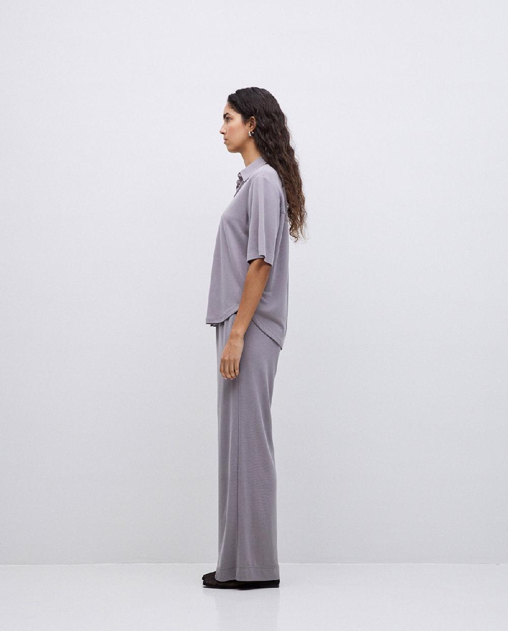 yerse Pantalones punto fluidos gris Envío gratis