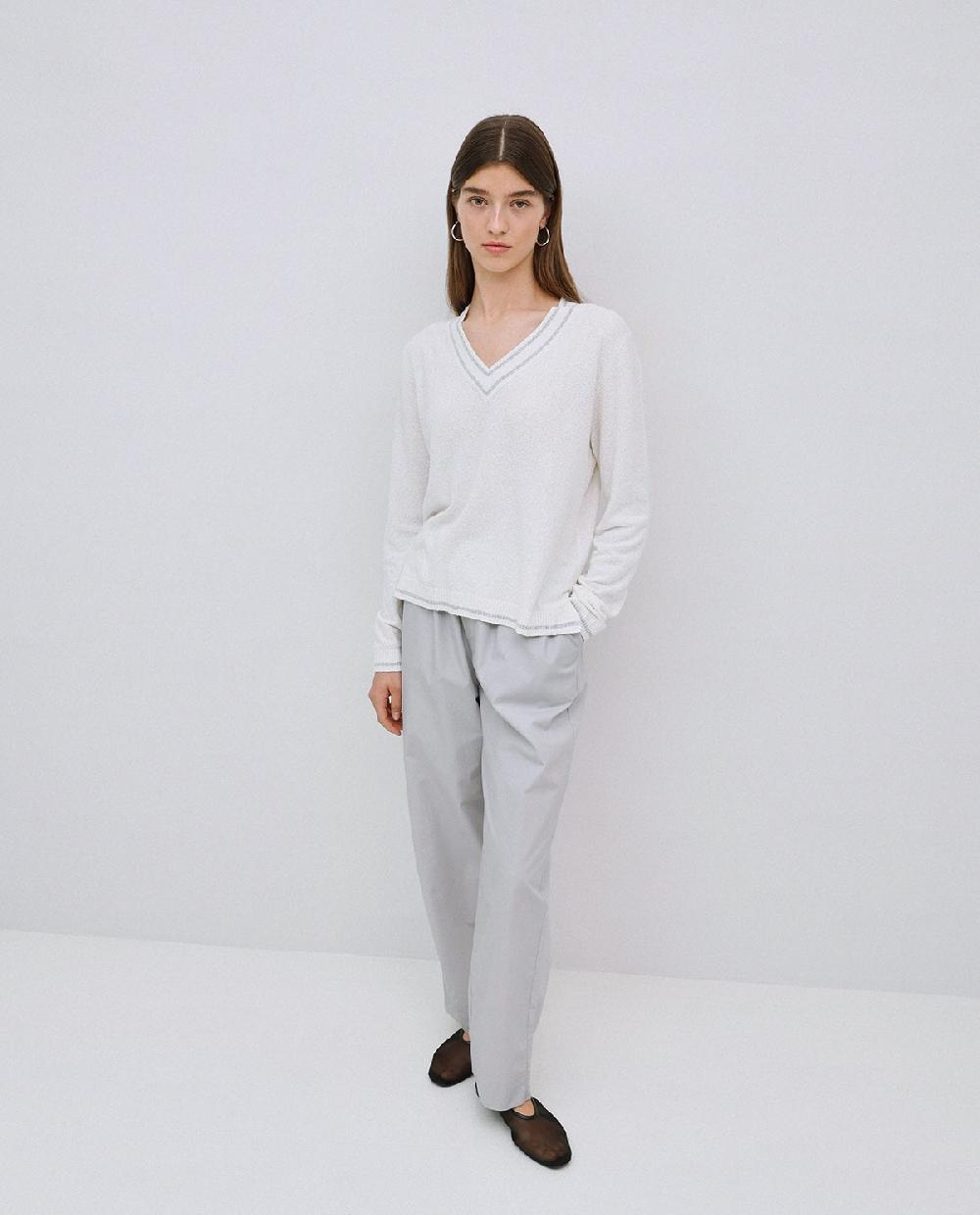 yerse Pantalones rectos popelín gris ÚLTIMAS EDICIONES