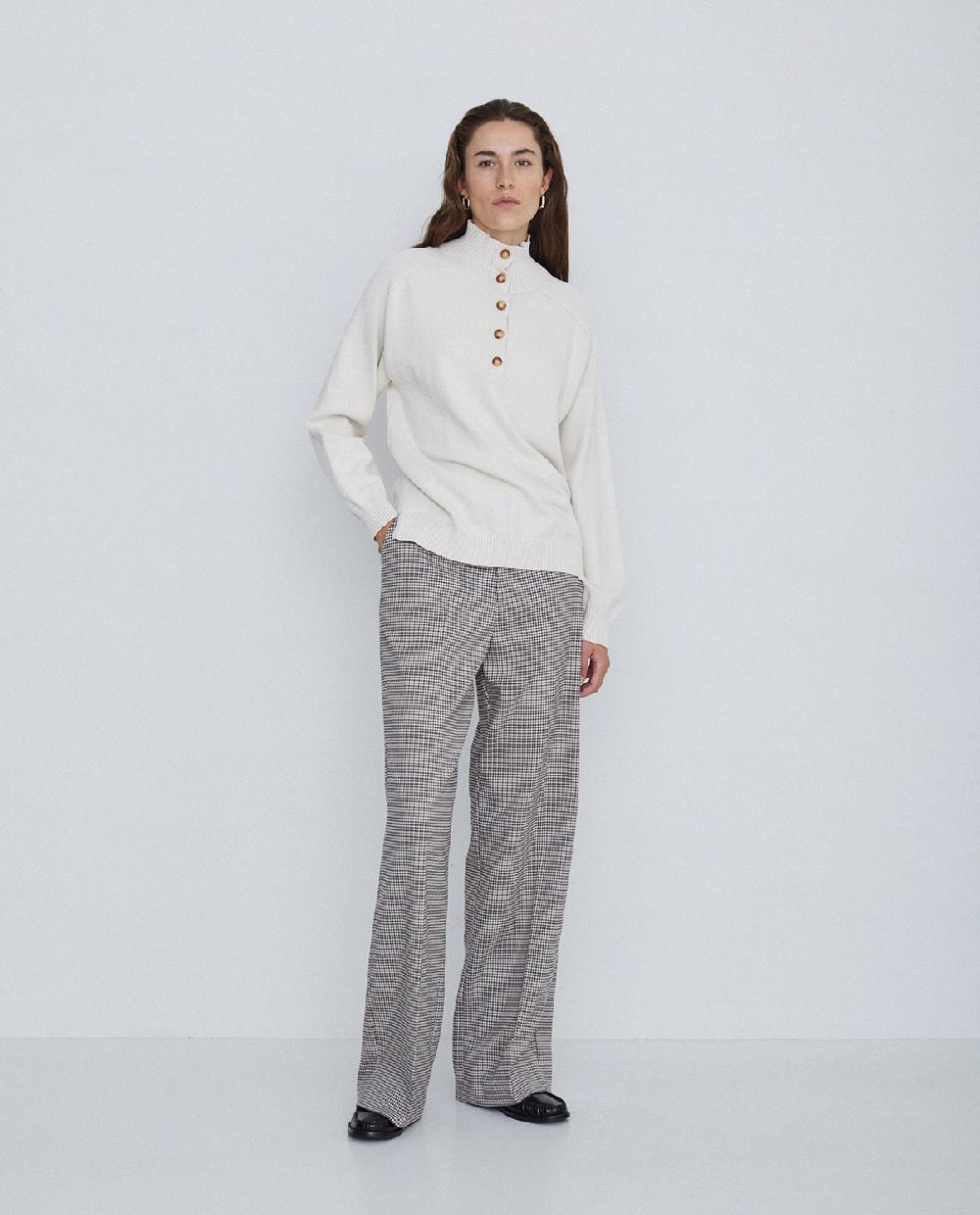 yerse Pantalones wide leg gris claro Promoción trimestral