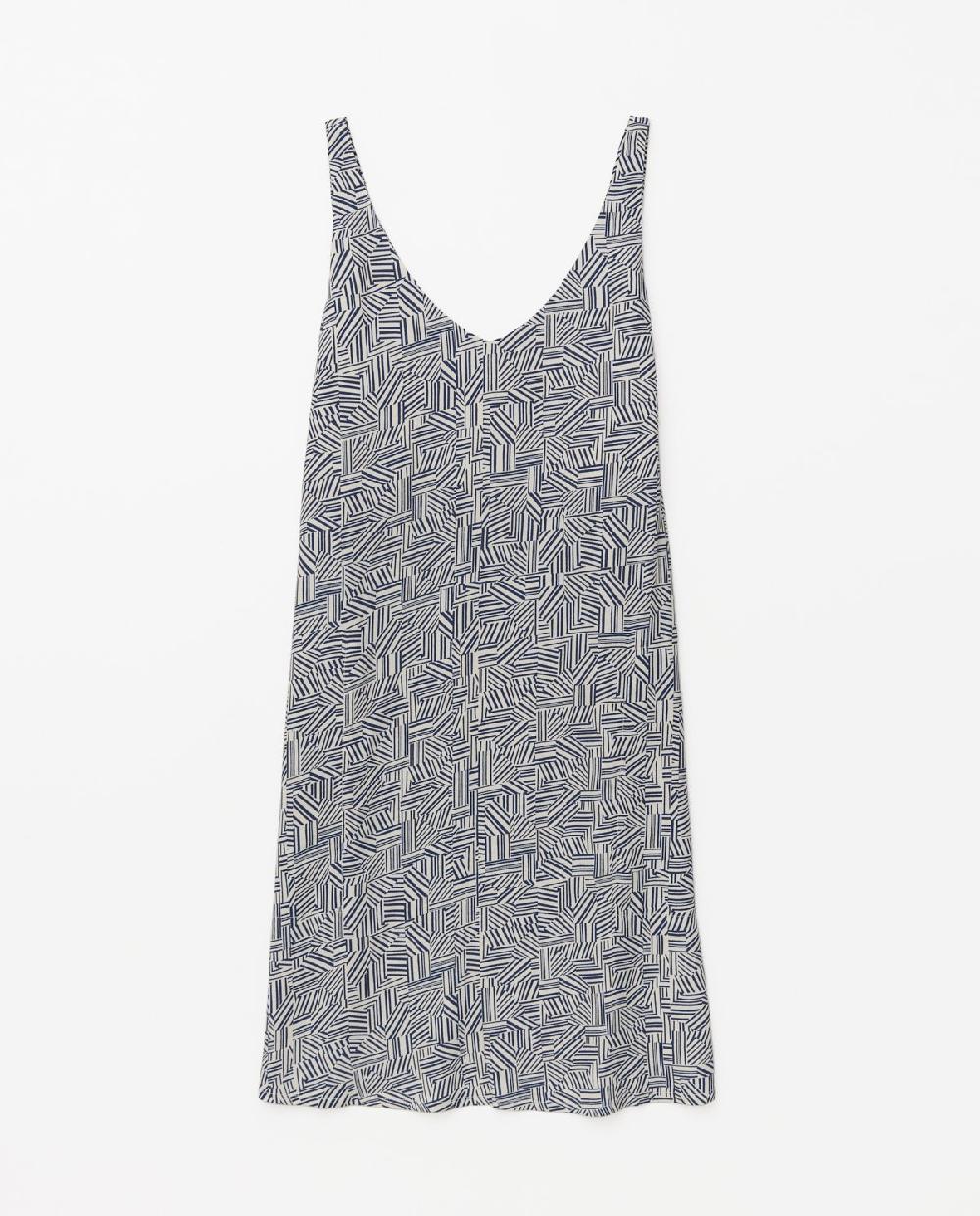 yerse Vestido creppe viscosa ecovero azul Devoluciones gratuitas
