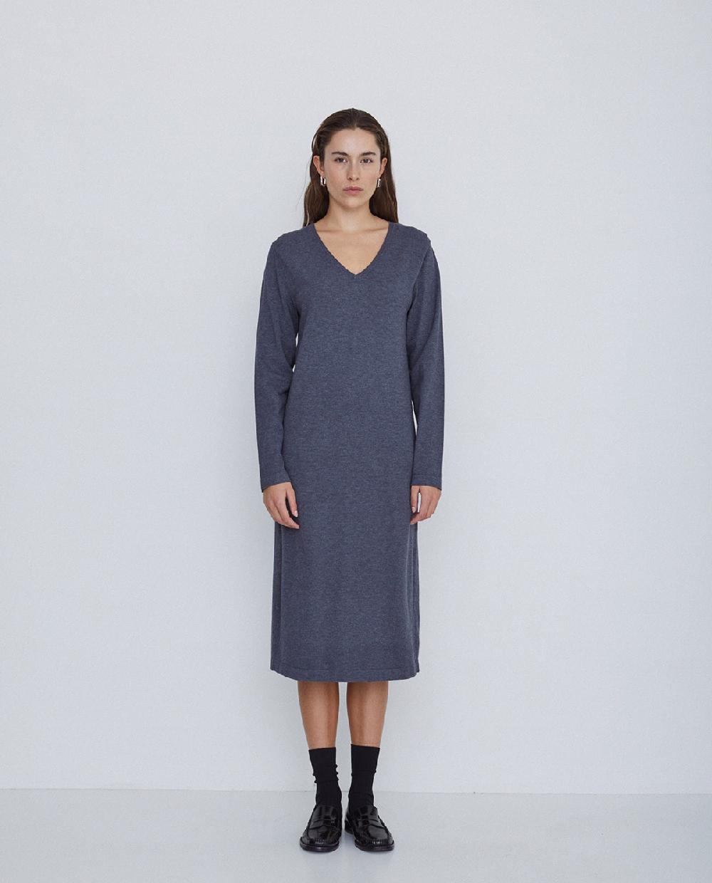 yerse Vestido de punto antracita Ofertas