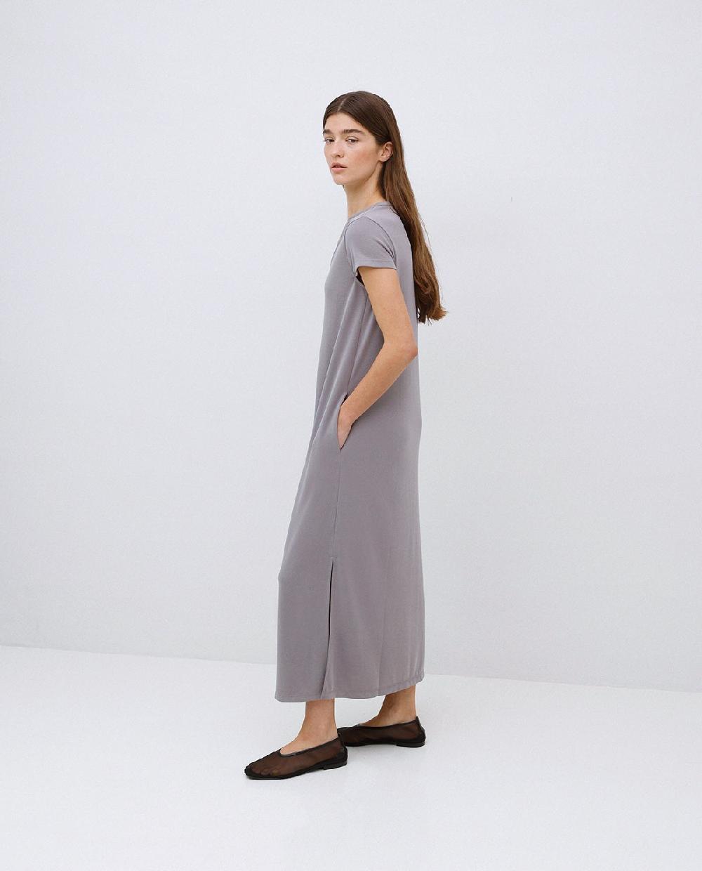 yerse Vestido midi manga japonesa gris Los más vendidos