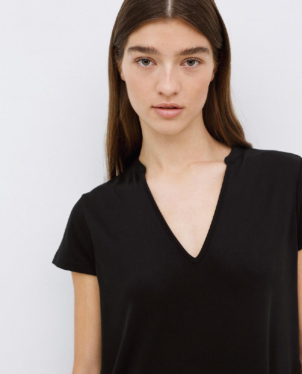 yerse Vestido midi manga japonesa negro Ventas relámpago