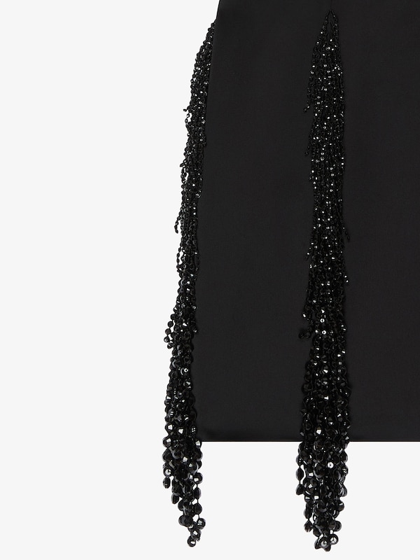 Givenchy Strapless dress in crepe satin with crystal fringes COMPRAR AHORA