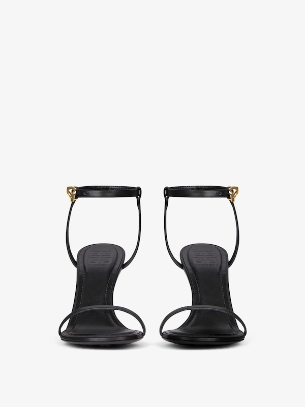 Givenchy G Cube heeled sandals in leather Superdescuento