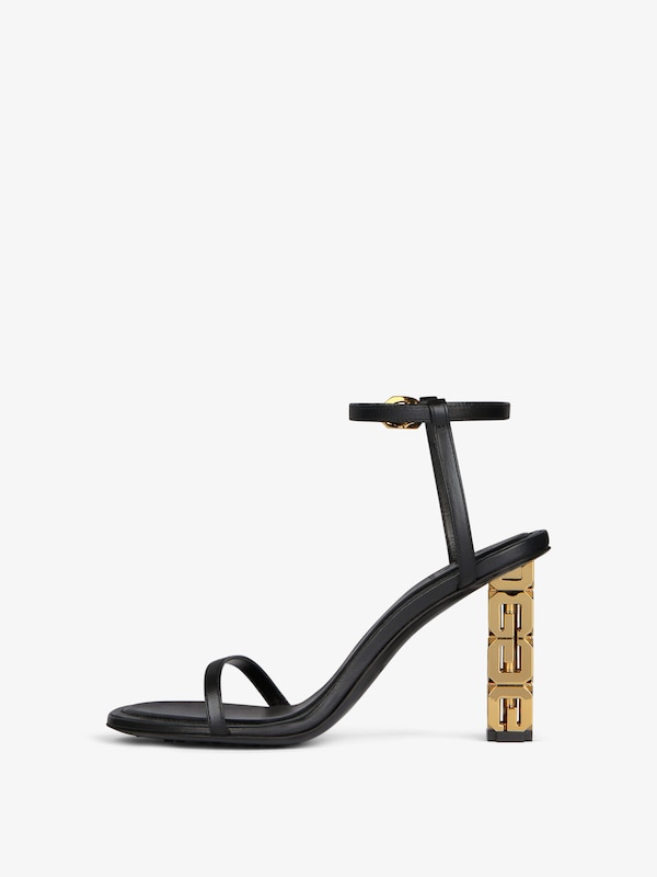 Givenchy G Cube heeled sandals in leather Superdescuento
