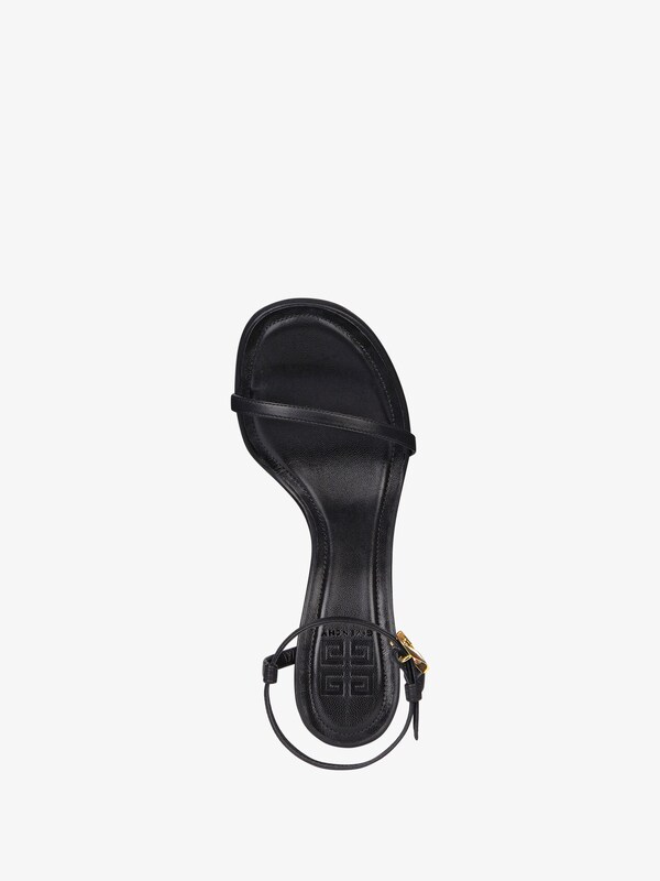 Givenchy G Cube heeled sandals in leather Superdescuento