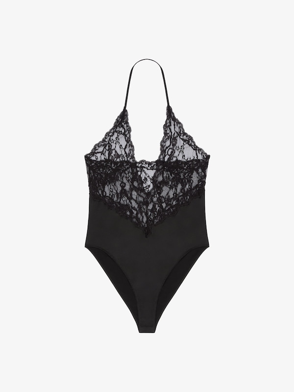 Givenchy Bodysuit in chandelier lace and jersey Envío internacional gratuito