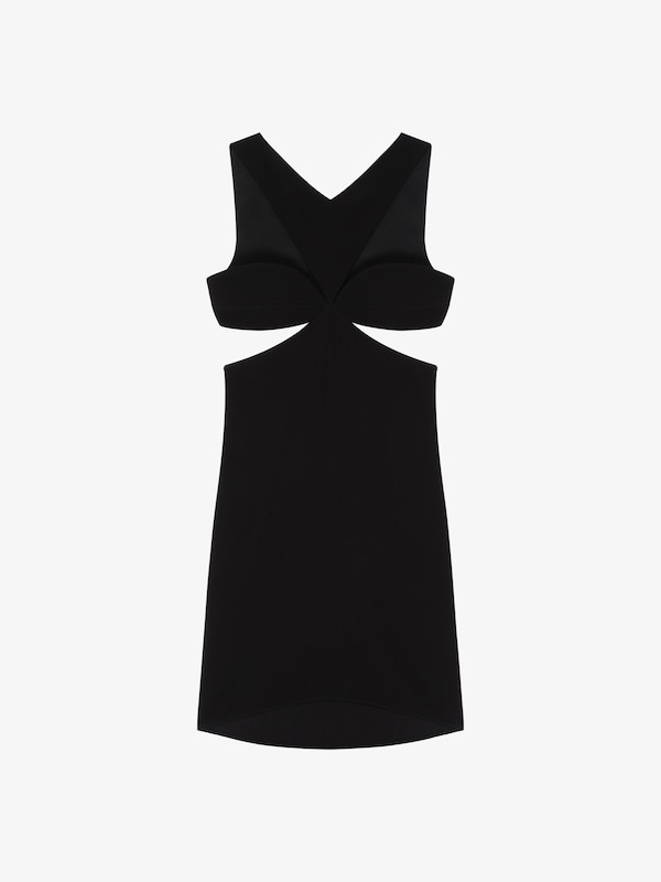 Givenchy Cut out dress in crepe satin with rhinestones detail En oferta