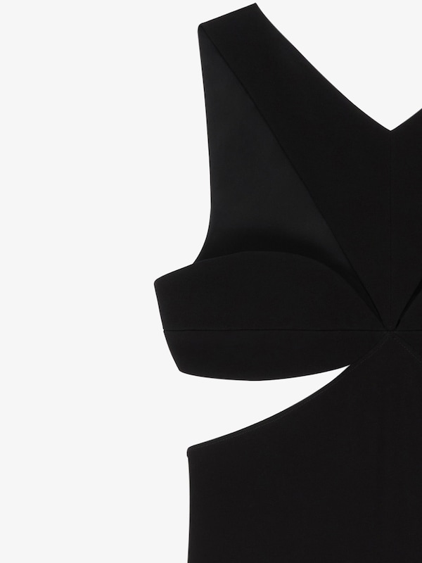 Givenchy Cut out dress in crepe satin with rhinestones detail En oferta