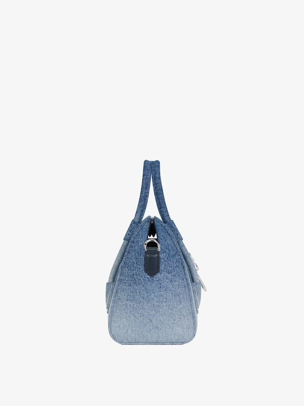 Givenchy Mini Antigona Lock bag in gradient denim Ofertas especiales
