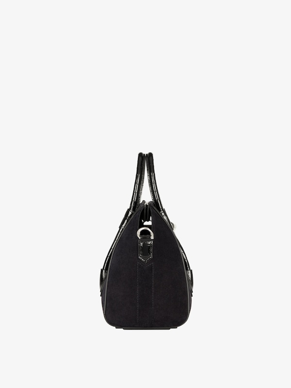 Givenchy Mini Antigona Lock bag in suede Grandes ahorros