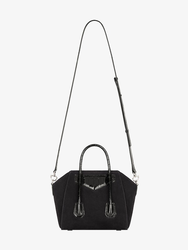 Givenchy Mini Antigona Lock bag in suede Grandes ahorros
