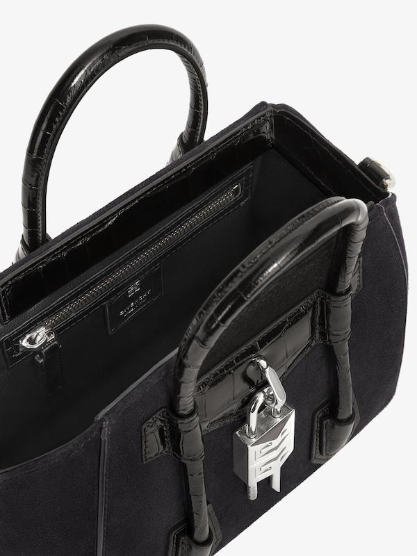 Givenchy Mini Antigona Lock bag in suede Grandes ahorros