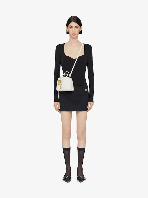 Givenchy Nano Antigona Cube bag in leather with charm Outlet