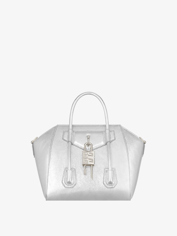 Givenchy Mini Antigona Lock bag in metallized leather Ofertas